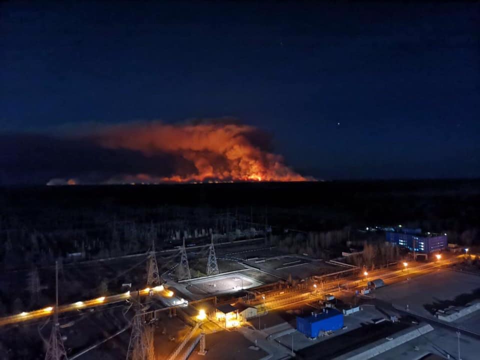 Пожар Чернобыль
