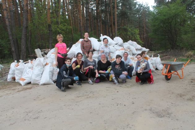 Ірпіньчани зібрали 283 мішки сміття в лісі
