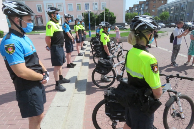 Поліцейські на велосипедах почали патрулювати вулиці Білої Церкви