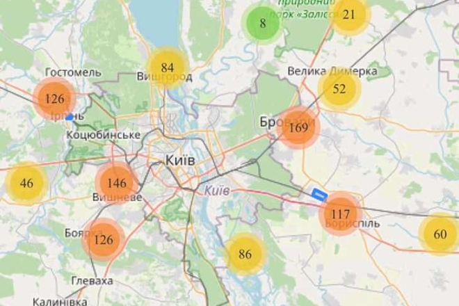 Індекс повітря в Київській області – є новий чат-бот ЄноТік