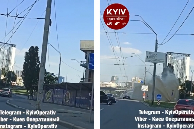 Київські фонтани вже не ті. Бруд заливає проспект Перемоги