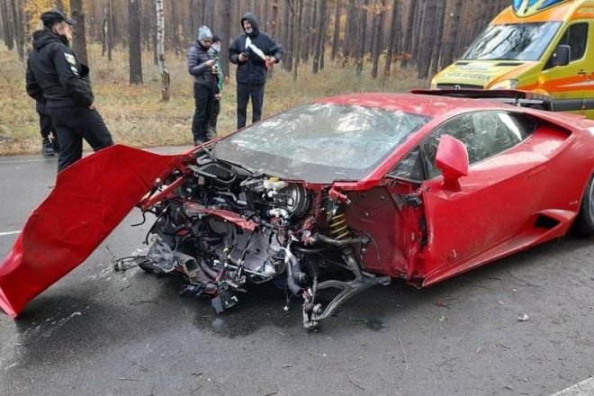 На Київщині під час зйомок фільму розбився спорткар Lamborghini (ФОТО)