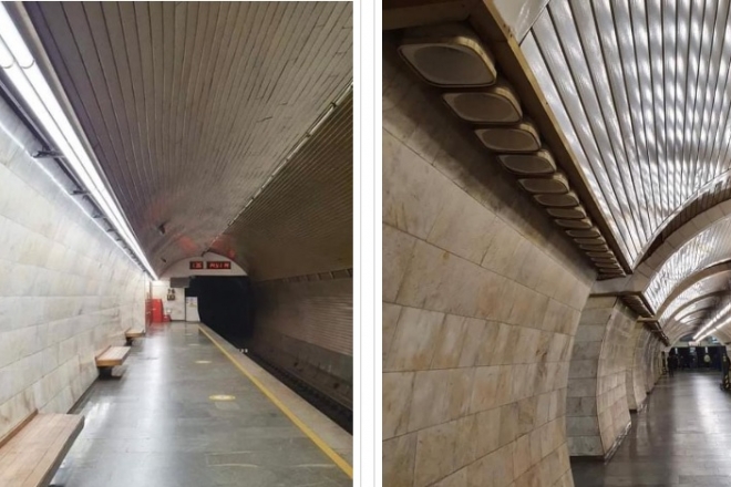 На станції “Печерська” – нове сучасне освітлення, пасажири не задоволені (ФОТО)