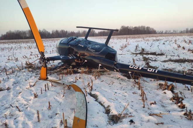 На Київщині розбився гелікоптер