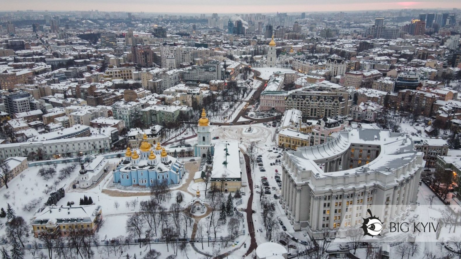 парки киева зимой