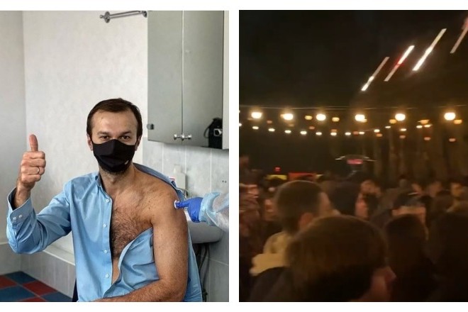 Екснардеп Лещенко вакцинувався і тепер тусить у переповнених нічних клубах