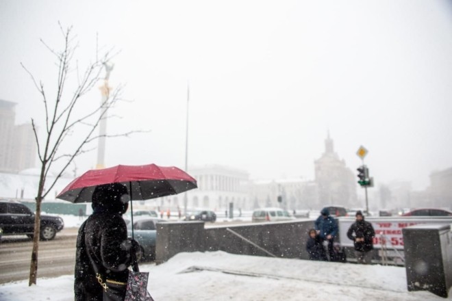 Березнева зима: Київ накрило лапатим снігом (ФОТО)