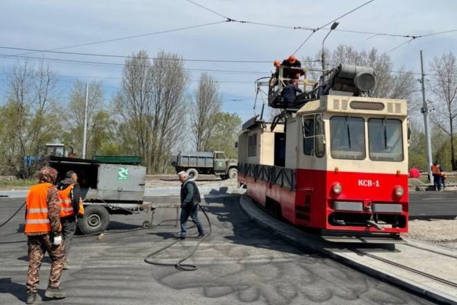 На Троєщині облаштували “оксамитовий шлях” для трамваїв – коли вони відновлять роботу