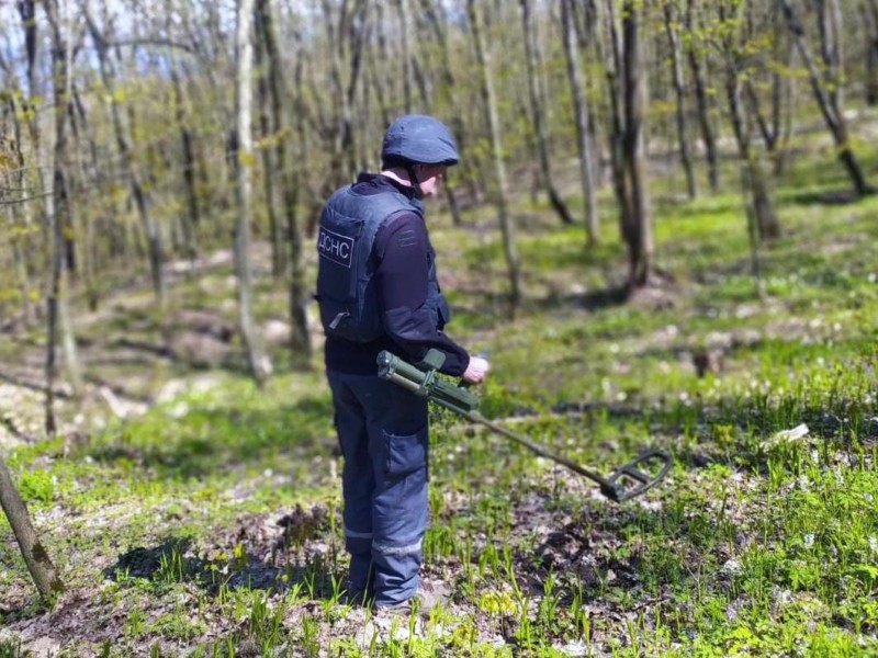 Село на бомбах. На Київщині в ліску рятувальники знайшли 90 снарядів