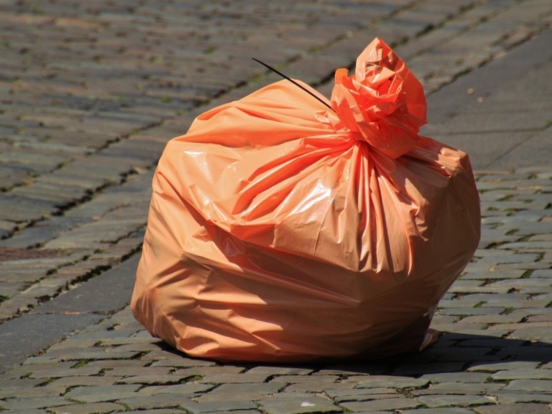 Правоохоронці оштрафували жителя Василькова, який викинув сміття на узбіччі