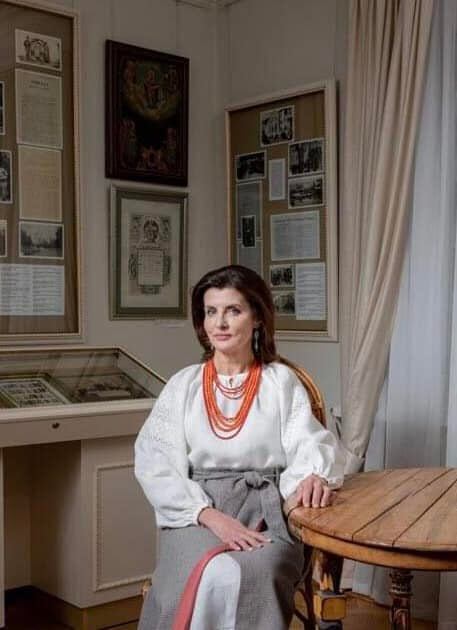 Марина Порошенко у вишиванці гетьманівни Єлизавети Скоропадської