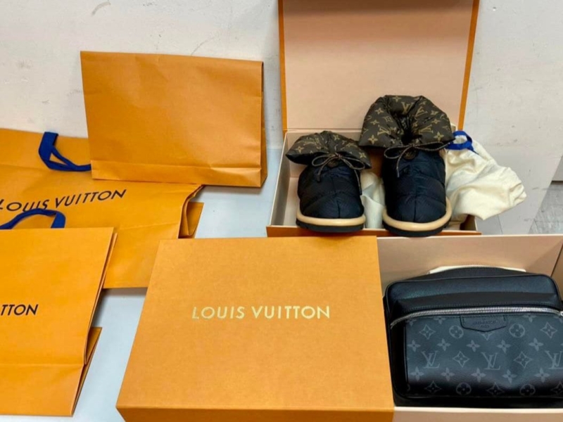 Louis Vuitton і Calvin Klein. У “Борисполі” затримали “торгашів”, які не знали як перевезти товар на 300 тисяч гривень
