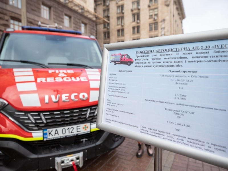 Рятувальники Києва отримали нові авто для гасіння пожеж у густонаселених районах: невеликі, але місткі