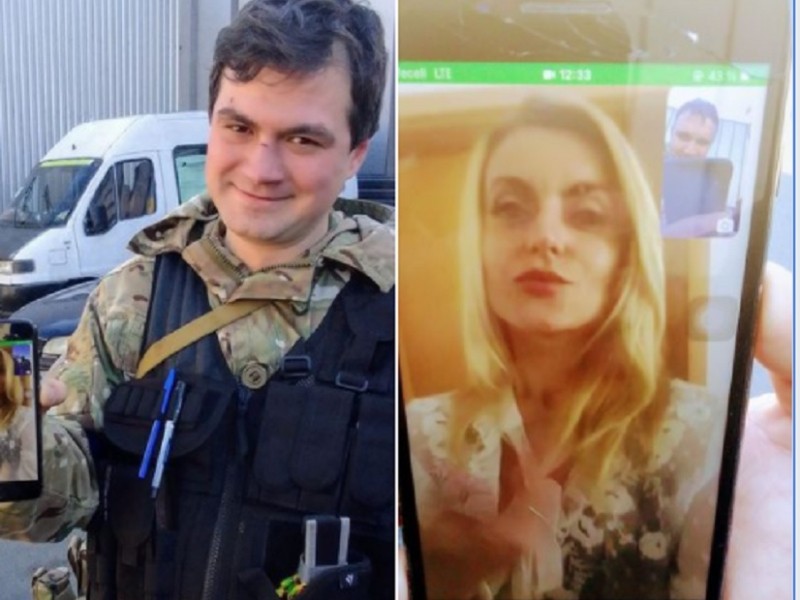 У Київській бригаді тероборони відбулося “скайп-весілля”