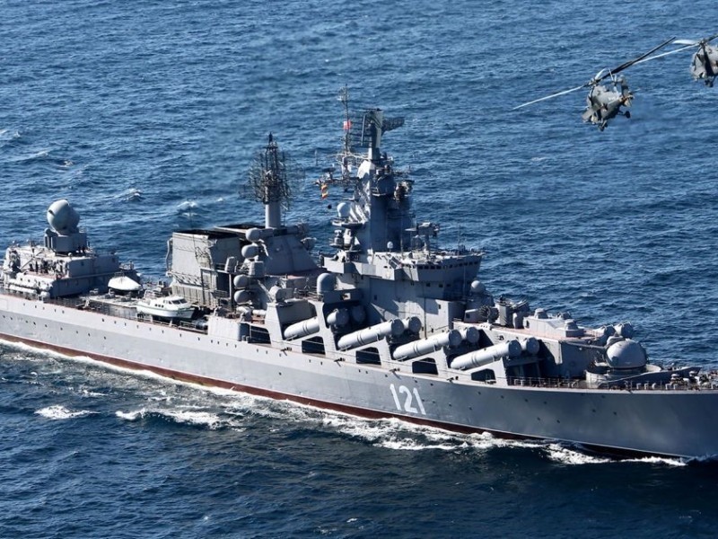 Космічний радар виявив і показав останню “дислокацію” крейсера “Москва”