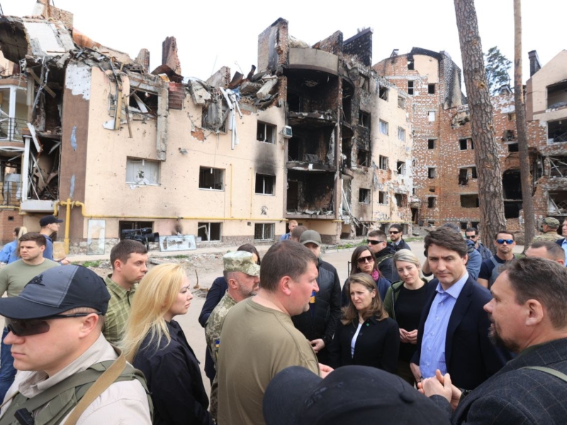 Був шокований. Прем’єр Канади Трюдо відвідав зруйнований росіянами Ірпінь