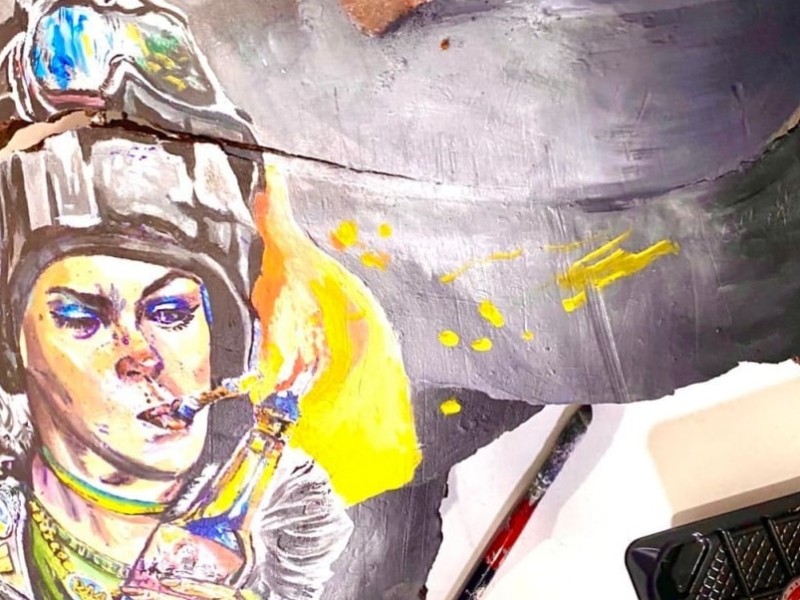 Уламок 500-кілограмової авіабомби київський митець перетворив на арт-об’єкт