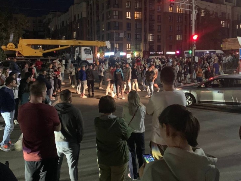 На Софіївській Борщагівці люди вийшли з протестами на дорогу