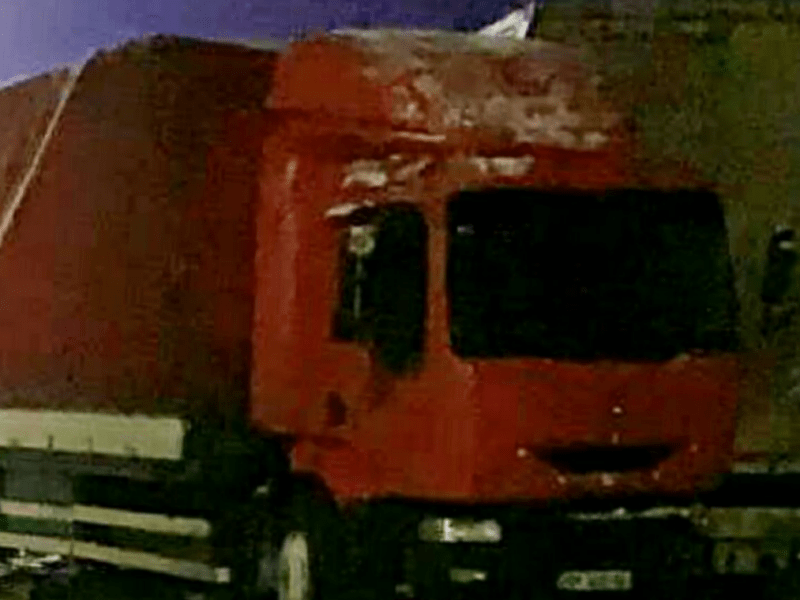 Потрійне ДТП на Окружній: вантажівки не поділили порогу