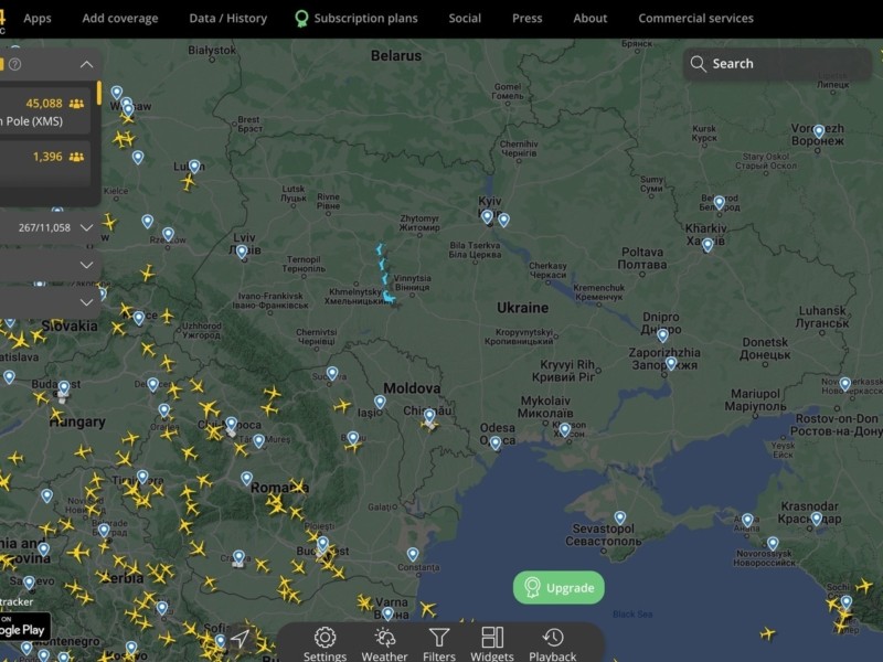 “Гарантуємо безпечний політ”: повітряні сили ЗСУ показали проліт Санти над Україною