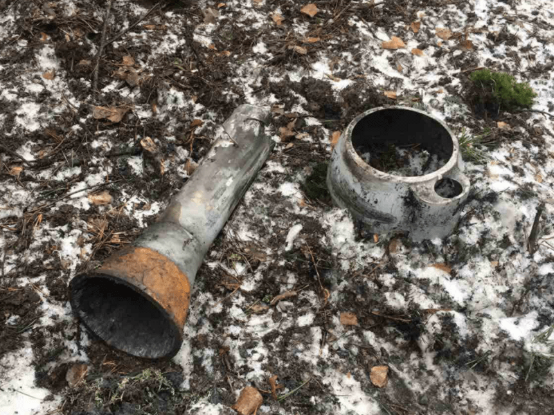 Уламки ворожої ракети знайшли у Фастівському районі (ФОТО)