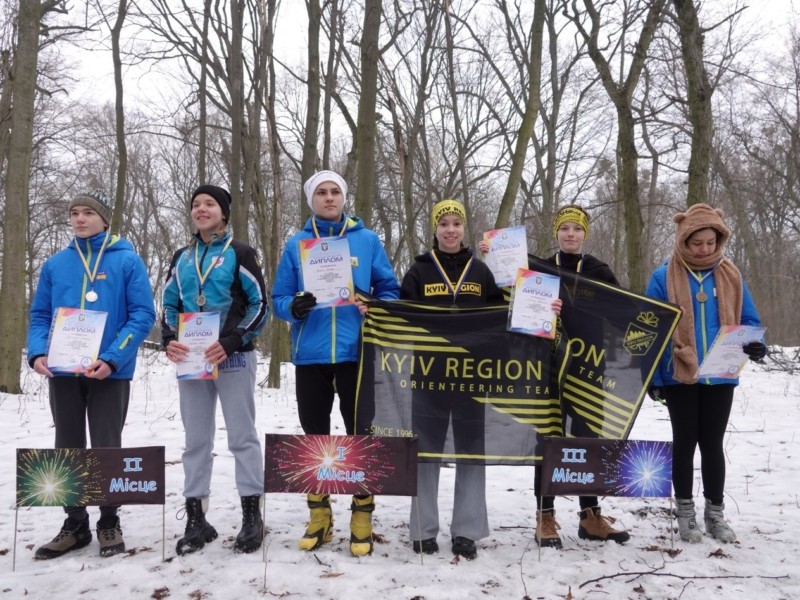 Спортсмени з Приірпіння вибороли 10 нагород на чемпіонаті Києва з орієнтування на лижах