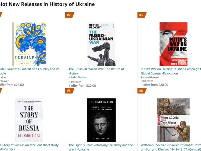 Книга про Україну очолила топ продажів на Amazon