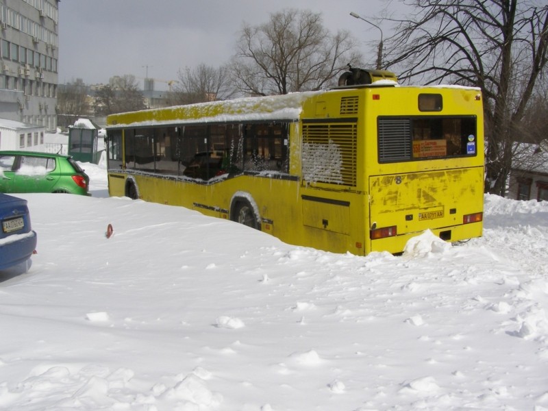 10 років тому у Києві випало пів метра снігу – фото