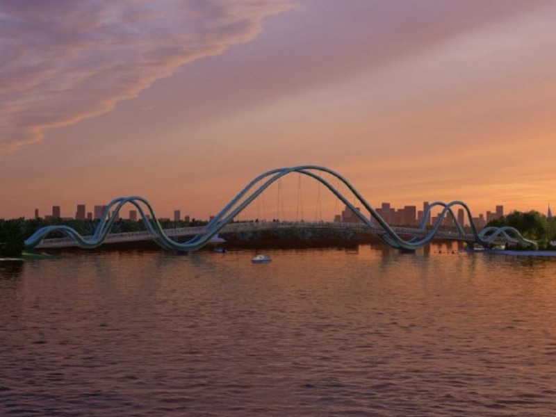 В Києві обіцяють добудувати міст-хвилю уже цьогоріч