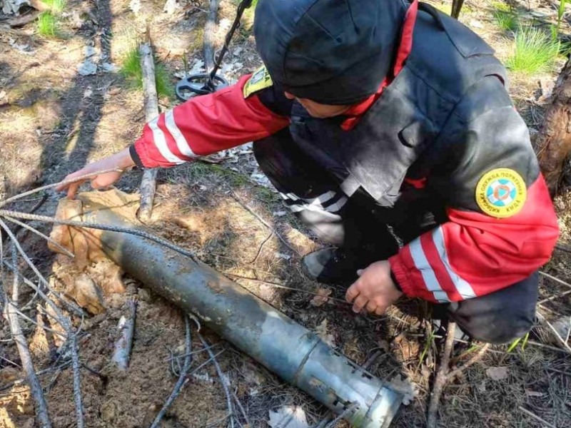 У Святошинському лісництві знайшли частини від “Градів”