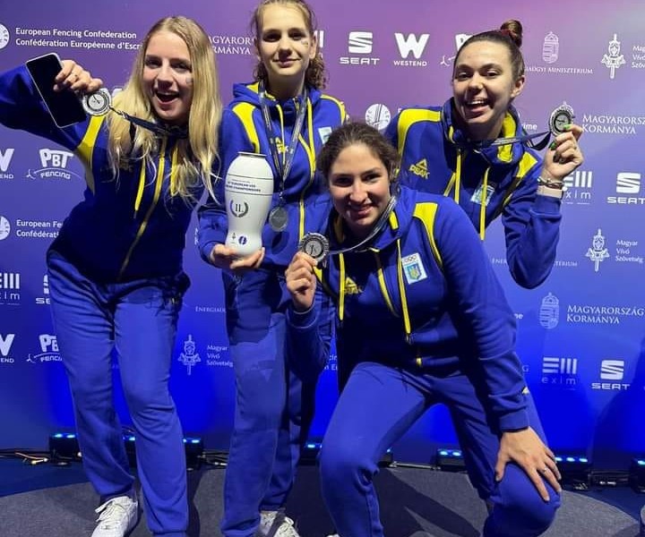 Українські рапіристки — срібні призерки чемпіонату Європи U-23 в командній першості