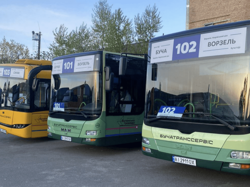 Названа вартість проїзду в автобусах нового перевізника Бучі
