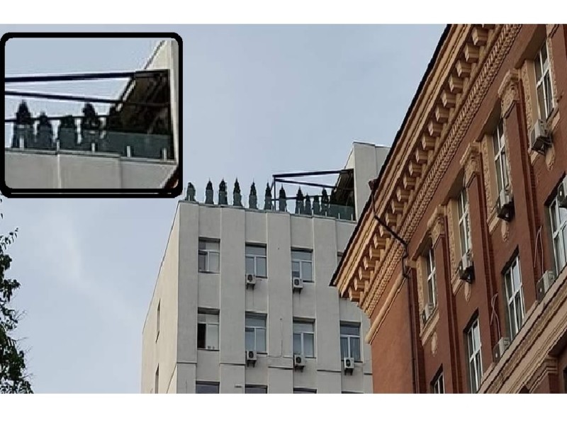 На даху будинку Генпрокуратури під час війни зеленіють туї – звідки взялась рекреаційна зона в центрі Києва?