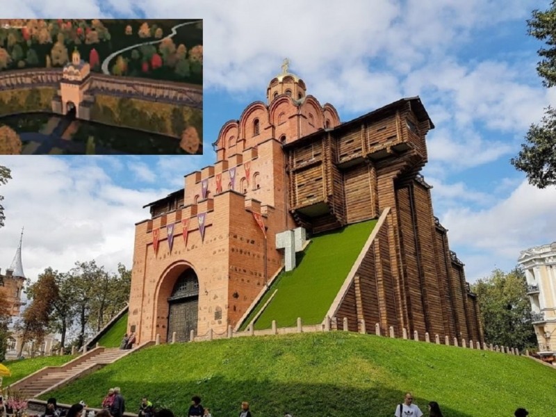 Київ від початків: Золоті ворота у давнину виглядали зовсім не так, як нині споруджено їхню «копію»