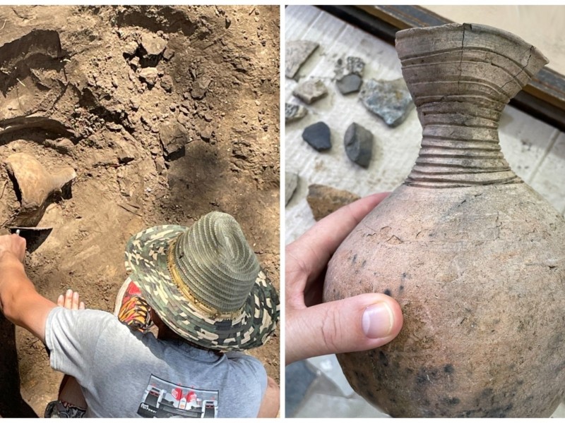 У Лаврі археологи знайшли неординарний керамічний глек