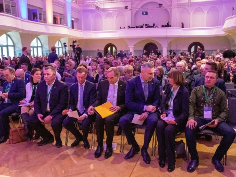 Віталій Кличко взяв участь у великій конференції у Лейпцигу, де говорили про співпрацю між містами і допомогу Україні у повоєнному відновленні