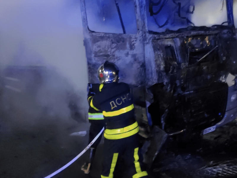 На трасі Київ-Одеса під час пожежі у вантажівці загинув чоловік