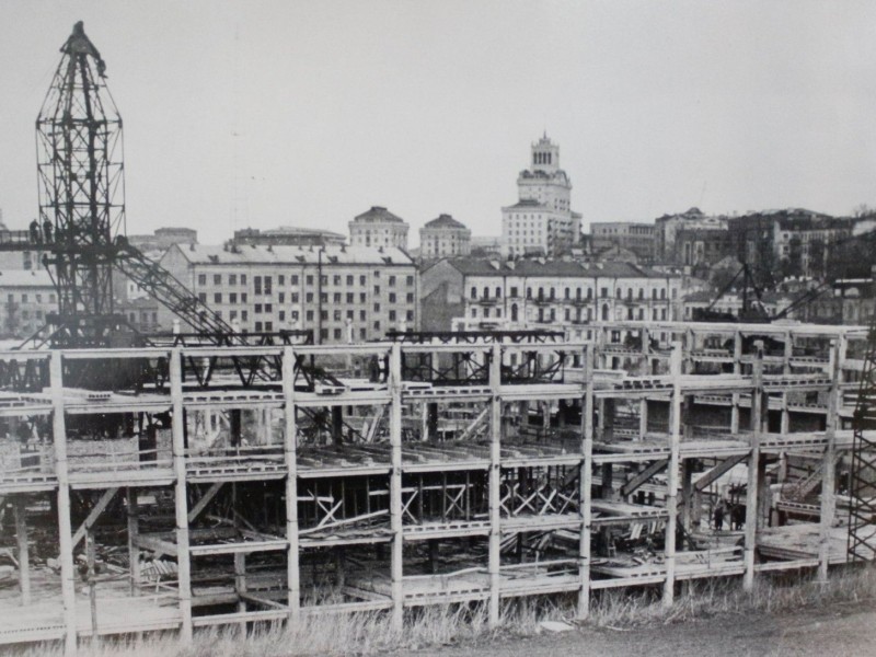 Кінець 1950-х. Як виглядало будівництво Палацу Спорту
