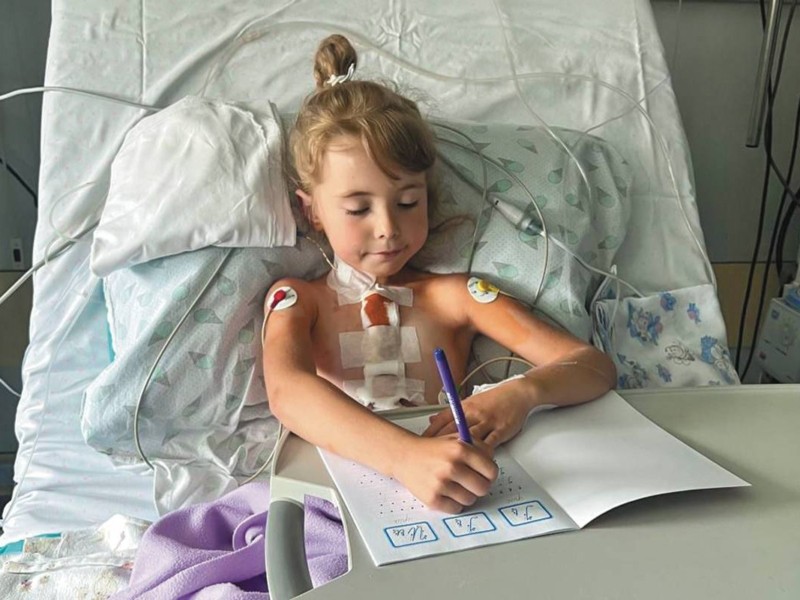 Кардіологи показали Соломійку, якій трансплантували серце від 4-річного хлопчика