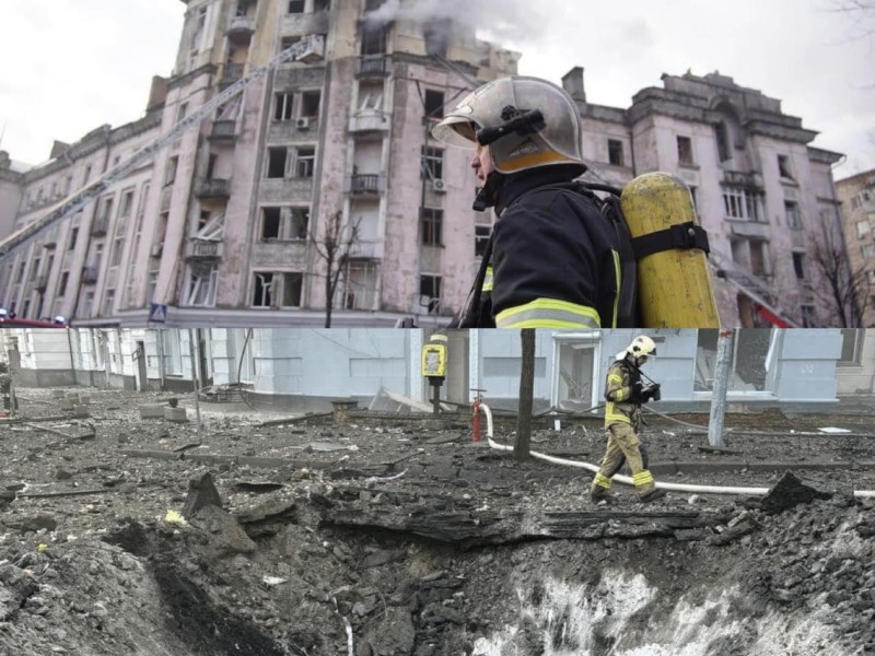 Під час ракетної атаки РФ постраждав видатний будинок заводу “Укркабеля” на Татарці
