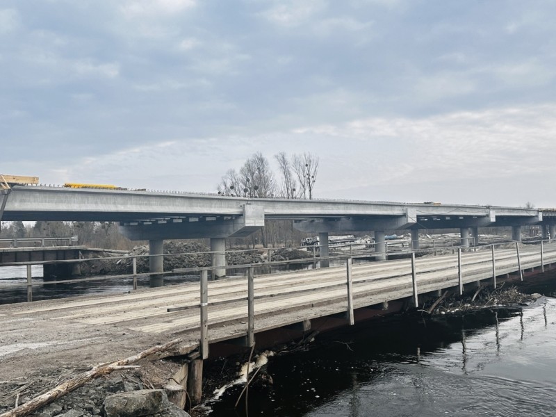 До кінця року на Київщині відновлять ще три мости, зруйновані під час російського вторгнення