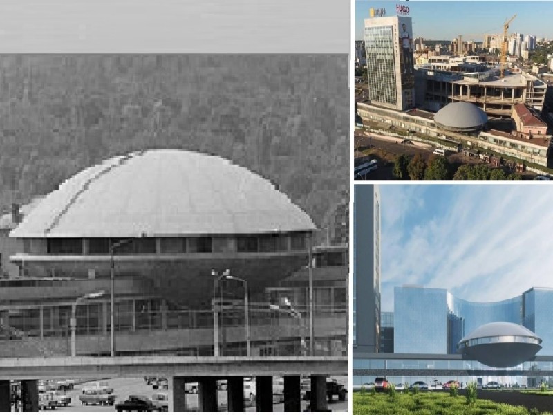 Судіть самі: яким було архітектурне рішення “Літаючої тарілки” в 1971 році та як її підпиратимуть сучасні ТРЦ