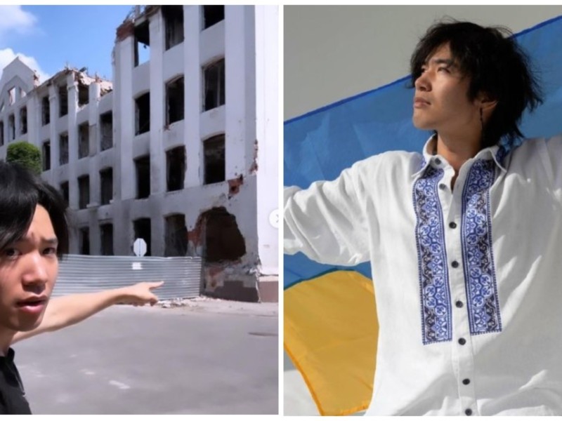 “I love Ukraine”. Японський блогер і танцюрист так сумував за Києвом, що приїхав попри війну