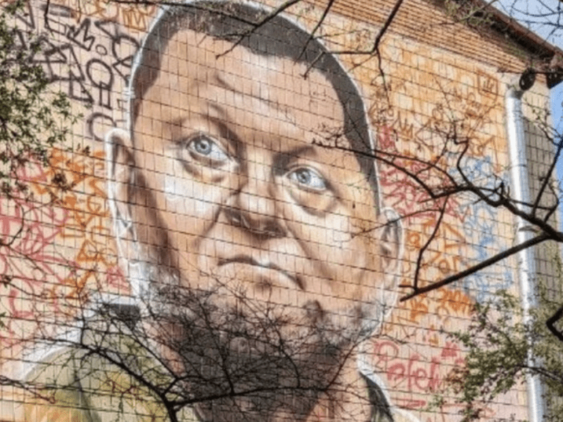 Після скандалу із зображенням Залужного на стіні психдиспансеру у Києві наведуть лад з муралами