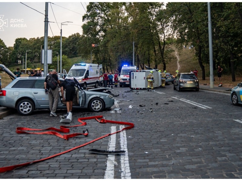 На Подільському узвозі сталася жахлива ДТП (фото)