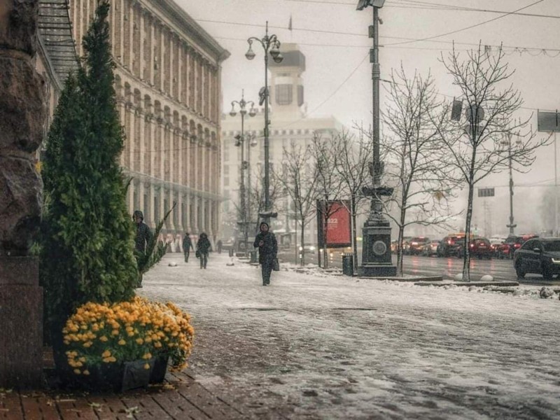 У Києві завтра сніжитиме і дощитиме