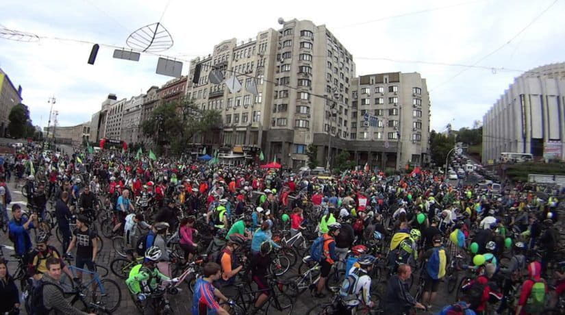 19 мая в центре Киева соберутся велосипедисты со всего города