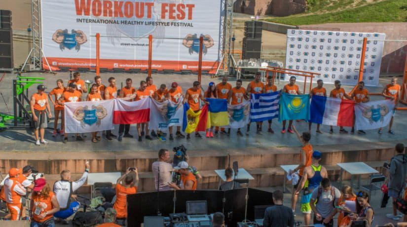 Участниками спортивного фестиваля Workout Fest в Киеве стали 200 атлетов из 14 стран