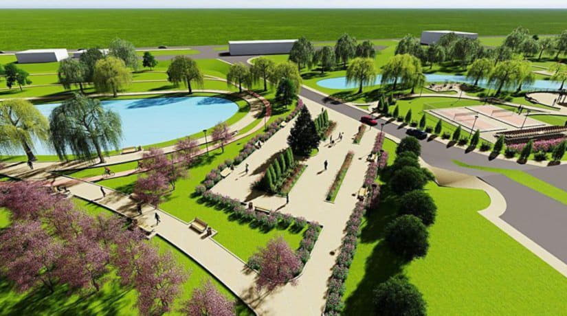 Во время реконструкции парка вдоль проспекта Шухевича будет расчищено озеро