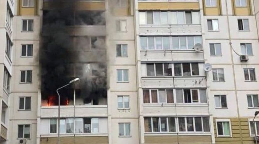 В Вишневом произошел пожар в многоэтажном жилом доме